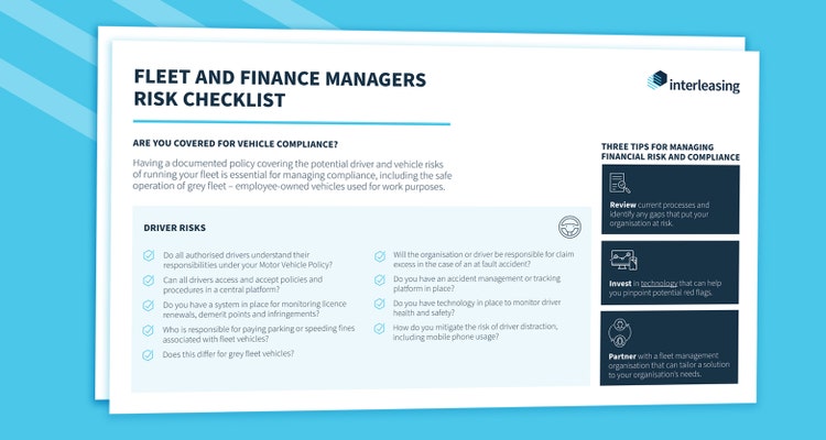 A risk checklist for fleet and finance managers