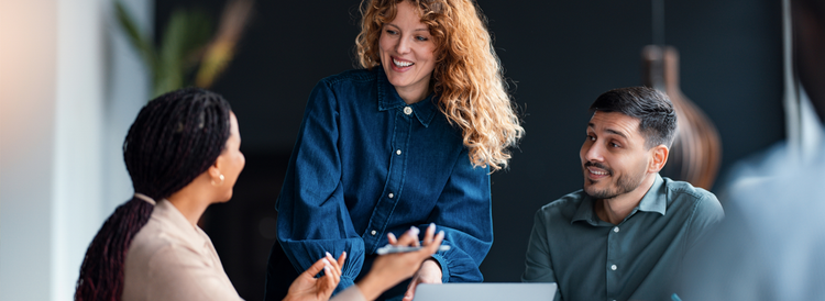 People discussing Asset Finance Solutions from Interleasing